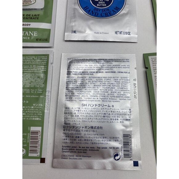 L’Occitane Sample Lot 12pc Eye Balm Shower Oil Hand Cream Milk Concentrate Trave - Picture 9 of 11